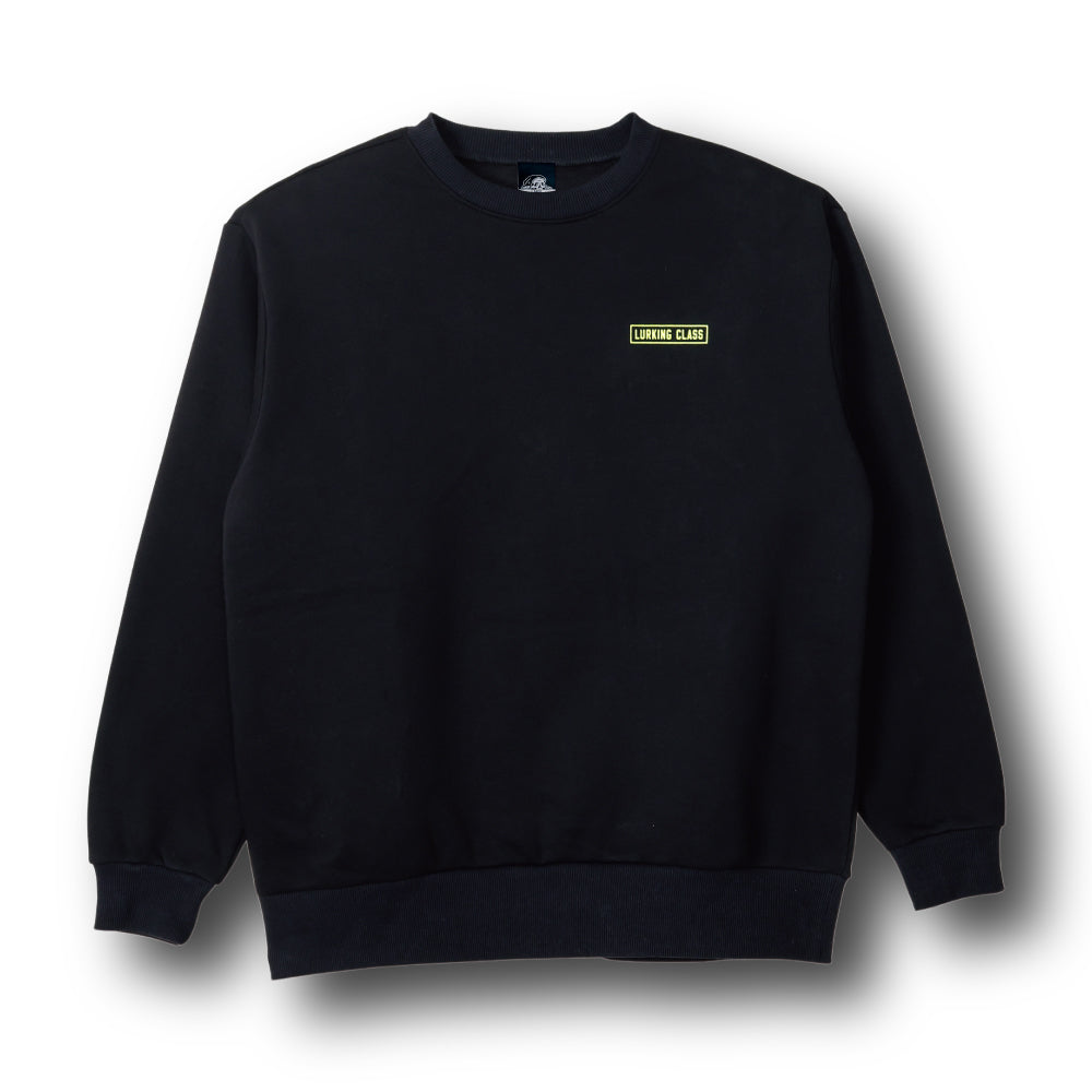 【LURKING CLASS】SLOW YOUR ROLL CREW BLACK