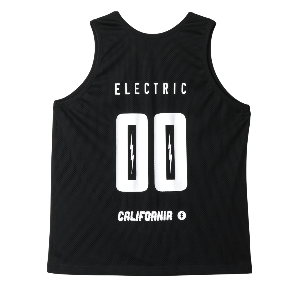 【ELECTRIC】SQUAD NUMBER MESH TANK BLACK