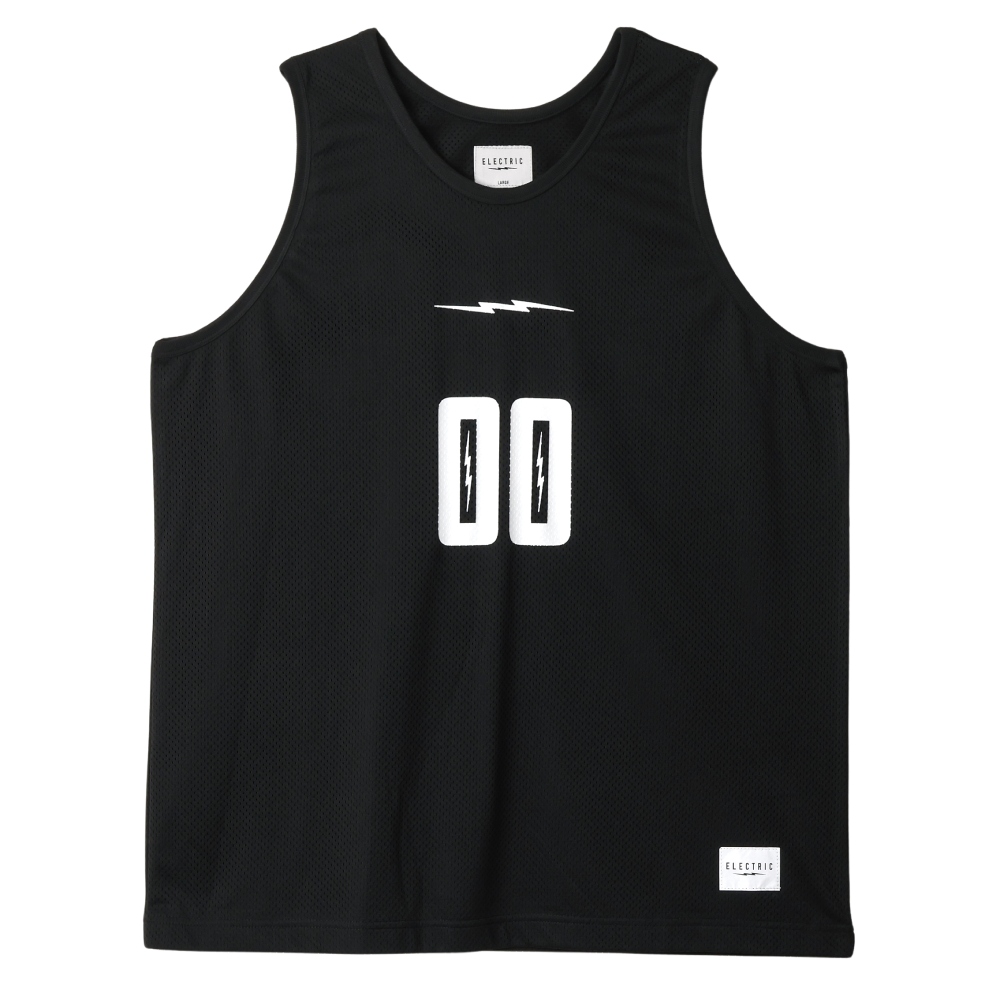 【ELECTRIC】SQUAD NUMBER MESH TANK BLACK