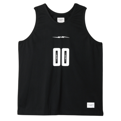【ELECTRIC】SQUAD NUMBER MESH TANK BLACK