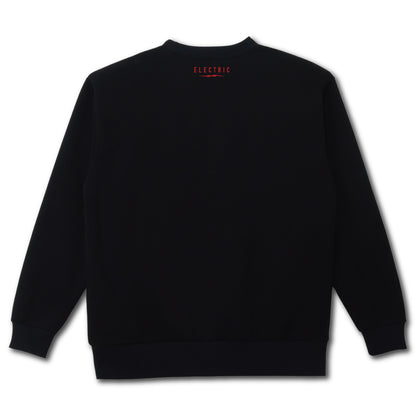 【ELECTRIC】STRIKE PATCH CREW BLACK/RED
