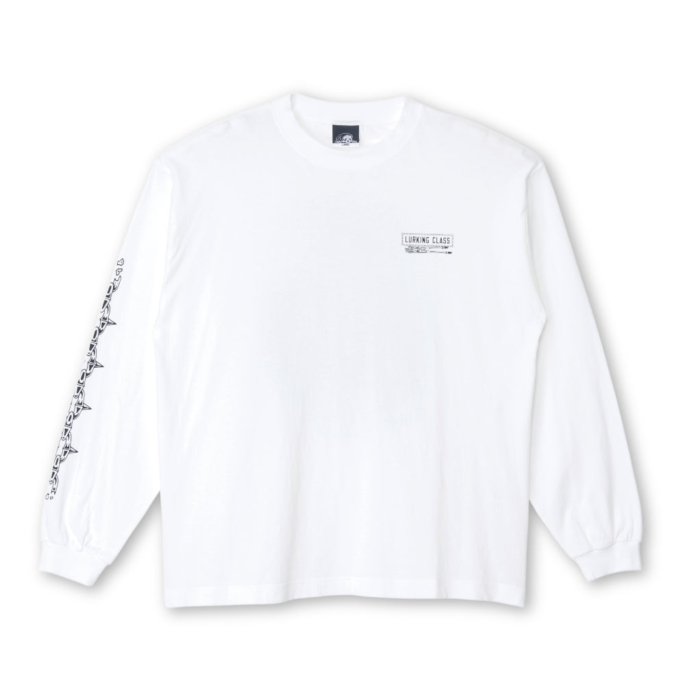【LURKING CLASS】UNCHAINED L/S TEE WHITE