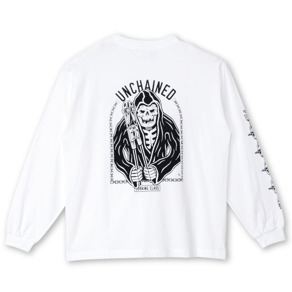 【LURKING CLASS】UNCHAINED L/S TEE WHITE