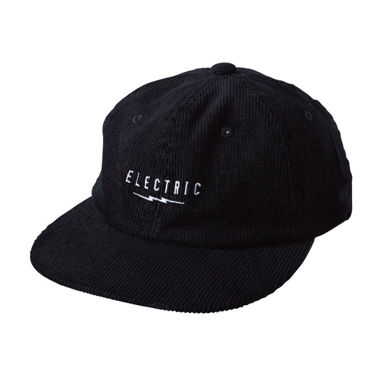 【ELECTRIC】UNDERVOLT LOGO SNAPBACK CAP BLACK CORDUROY