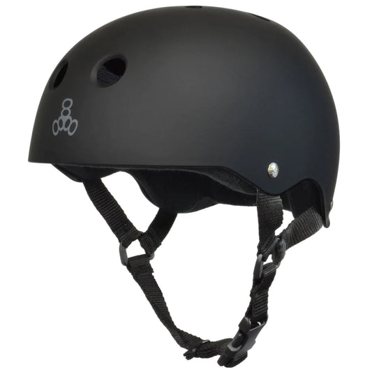 【triple eight】SWEATSAVER LINER HELMET ALL BLACK RUBBER